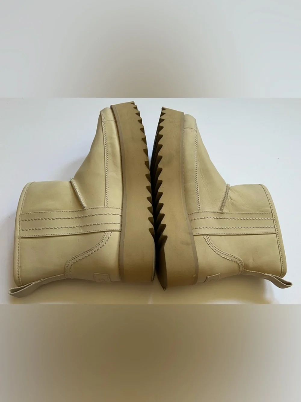 UGG Classic Rebel Biker Mini Boot Bone Size 9